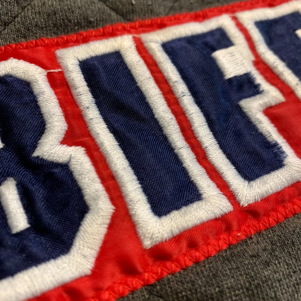 Vintage 80s Adidas Canton Chiefs Embroidered Football Sweatshirt Sz. L - Picture 13 of 16